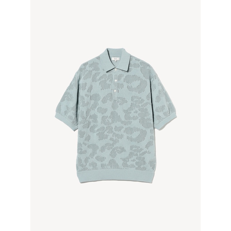 12-Gauge Mesh Polo Shirt|Sax|S|M|L|XL