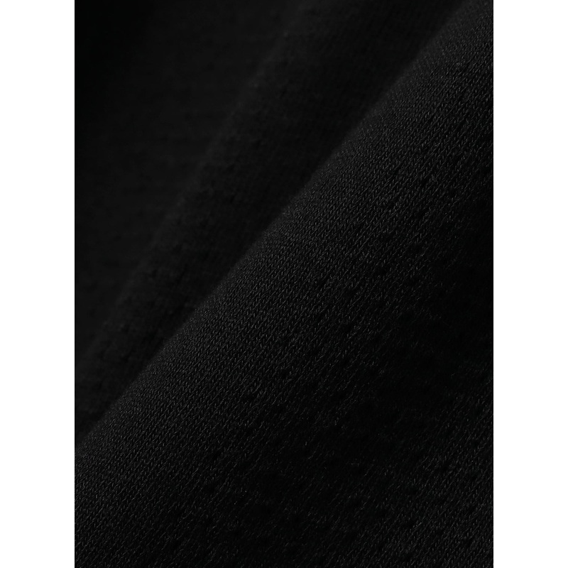 Striped Mesh Polo Shirt|Black|S|M|L|XL