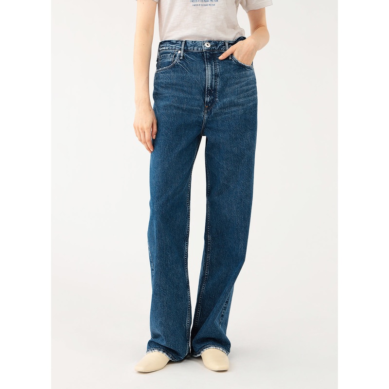 The Niece High-Rise Wide Straight Denim Pants