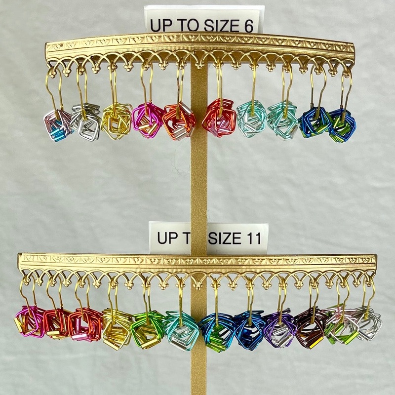 Beaded Stitch Markers | Large Square