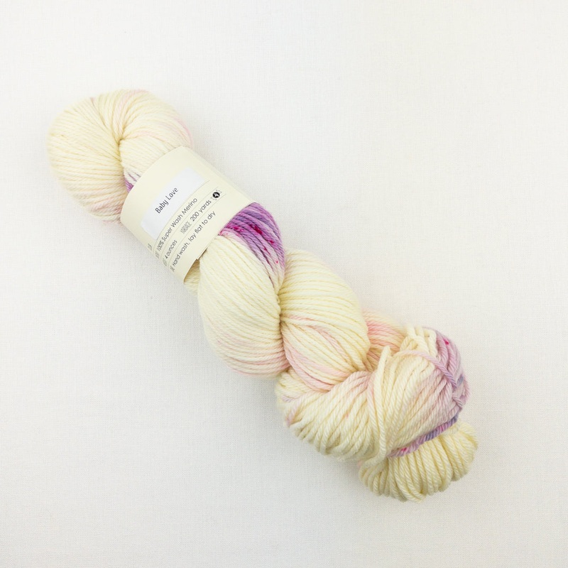 Easiest Baby Sweater Ever (Knitted Wit version) Knitting Kit | Knitted Wit Merino Worsted & Knitting Pattern (#320A)