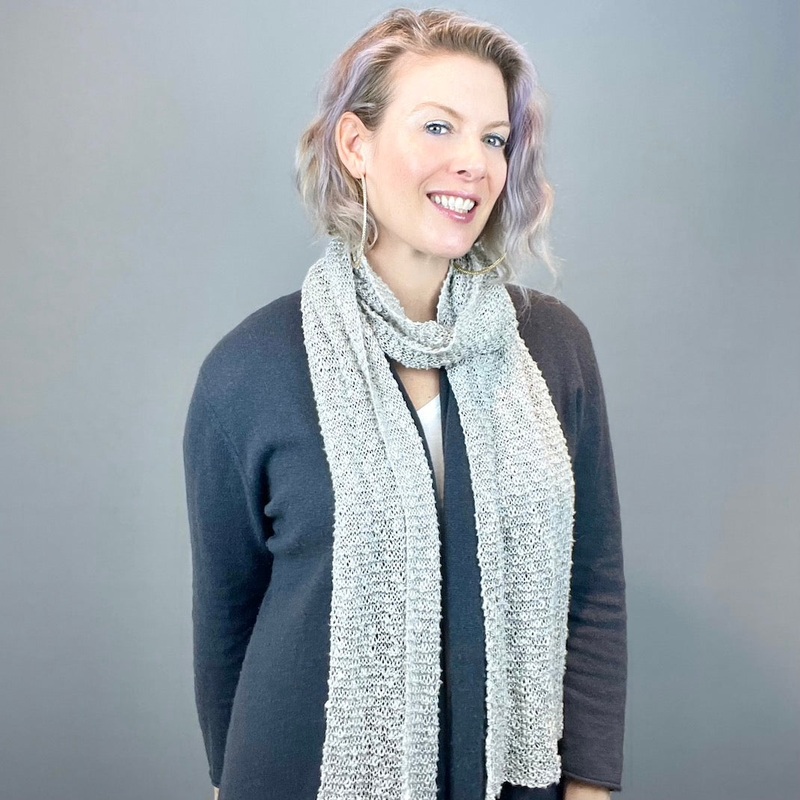 Lacy Scarf Knitting Kit | Katia Polynesia & Knitting Pattern (#131)