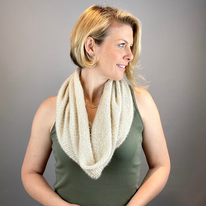 Cashmere Glitter Cowl Knitting Kit | Artyarns Cashmere Glitter & Knitting Pattern (#366)