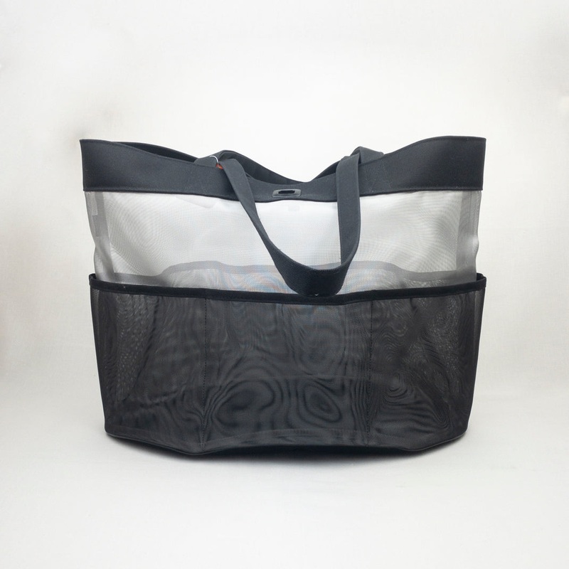 Walker Tote Bags with Pockets|Large – black & silver|Small – black & silver|Small – all black