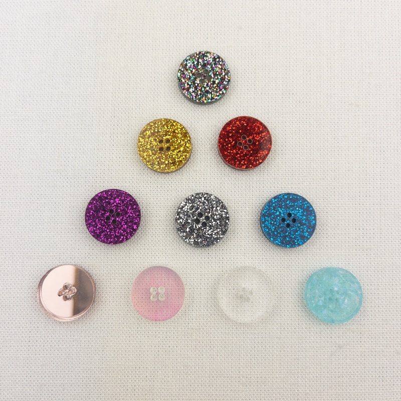 Katrinkles Glitter Buttons 5/8