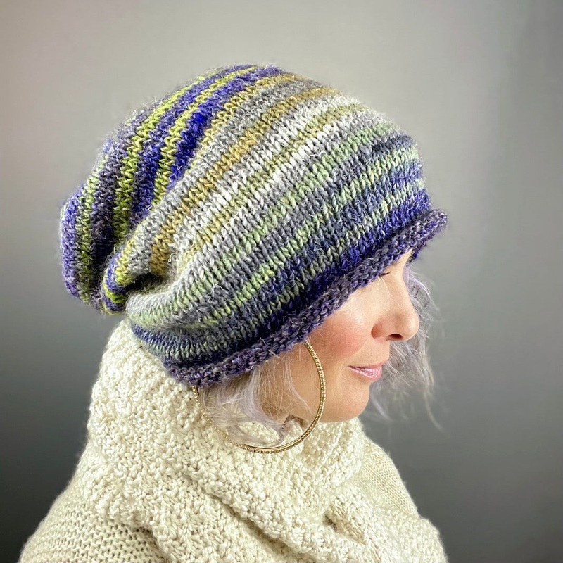 Noro Slouchy Hat Knitting Kit | Noro Silk Garden & Knitting Pattern (#210)