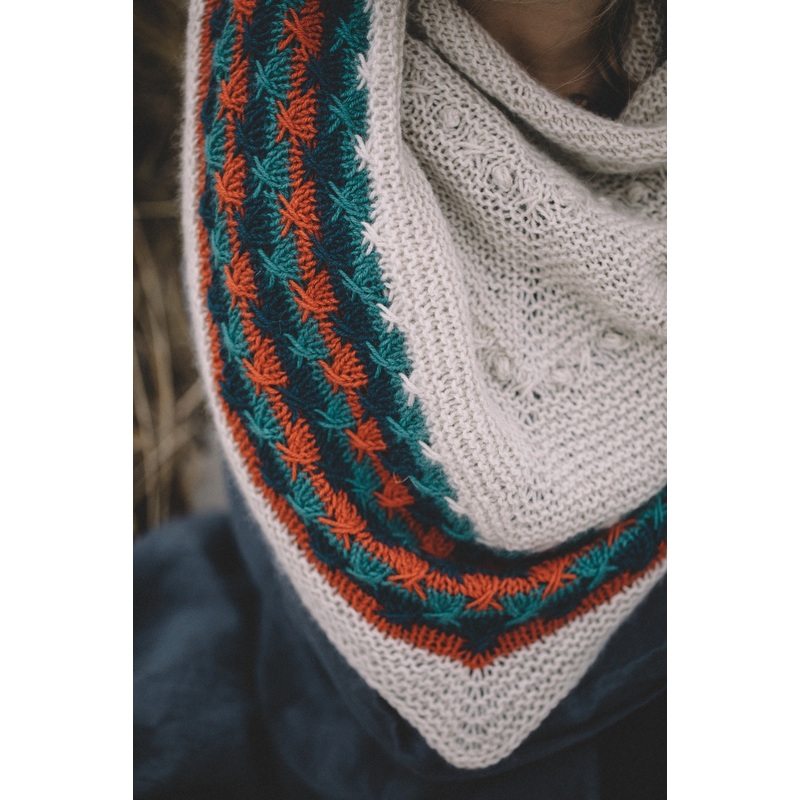 Hug Hug Kiss Kiss Shawl Knitting Kit | mYak Baby Yak Medium