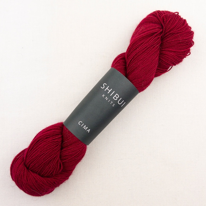 Shibui Knits Cima|2202 Syrah|2037 Tango|2031 Poppy|103 Apple|2038 Cove|2012 Fjord|2182 Shore|2034 Blueprint|2185 Deep Water|2016 Suit|2194 Twilight|2003 Ash|2035 Fog|2002 Graphite|2186 Dusk|11 Tar|2181 Bone|13 Caffeine|2032 Field|2017 Velvet|2226 Juniper