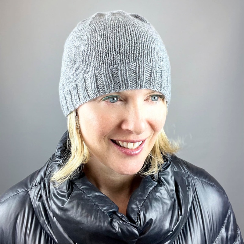 TMC Cashmere Beanie Knitting Kit | Lang Yarns Cashmere Premium & Knitting Pattern (#405)