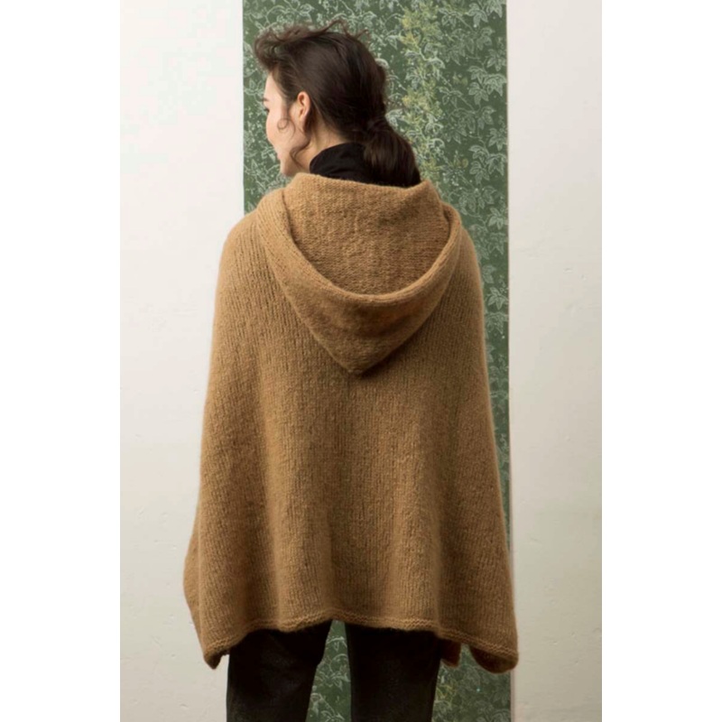 Hooded Cape Knitting Kit | Lang Yarns Malou Light & Knitting Pattern (990-25)