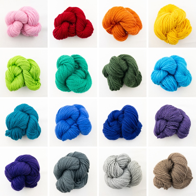 Cascade 128 Superwash|1963 Tutu|893 Ruby|855 Burgundy|315 Georgia Peach|822 Pumpkin|858 Ginger|820 Lemon|821 Daffodil|802 Green Apple|1919 Turtle|519 Silt Green|235 Ivy|1918 Shire|801 Army Green|867 Lichen|1910 Summer Sky Heather|812 Turquoise|1960 Pacifi