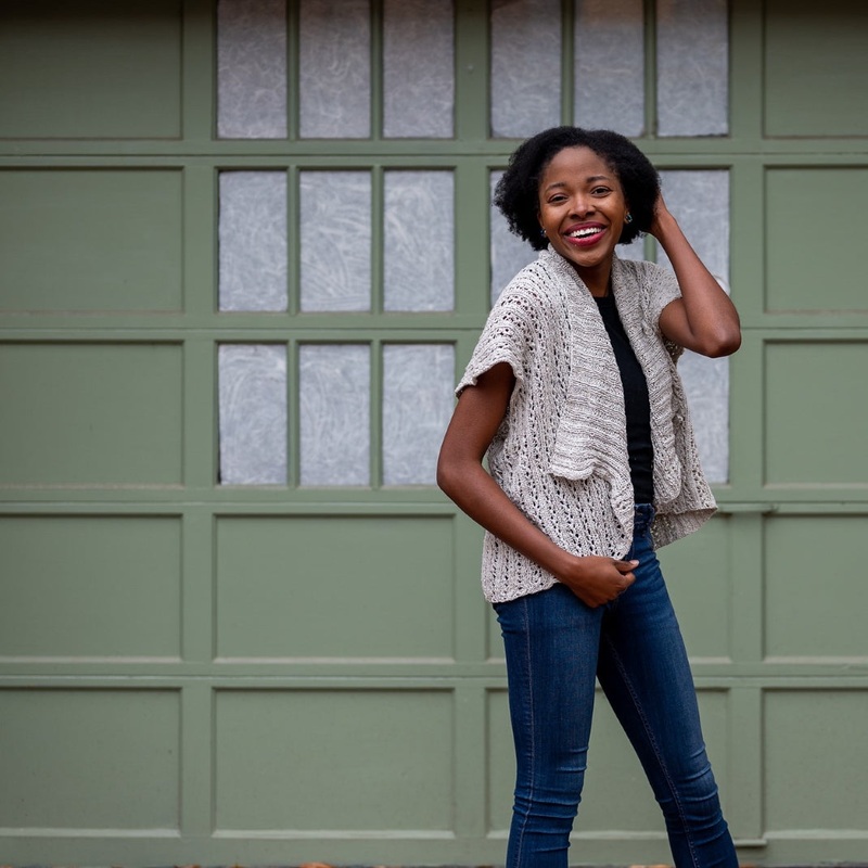 Jenna Oversized Shrug Knitting Kit | Juniper Moon Farm Zooey & Knitting Pattern