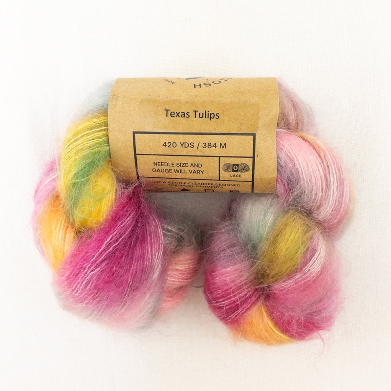 Madelinetosh Impression|Scout|Texas Tulips|Copper Pink|Elizabeth Taylor|Coquette Deux|Tart|Rocky Mountain High|Fire Opal|I Love Yarn|Central Park West|Celadon|Well Water|Spectrum|Undergrowth|Arctic|Coffee Grounds|Court & Spark|Dustweaver