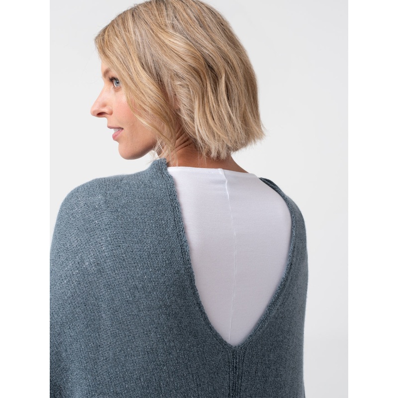 Lyon Poncho Knitting Kit | Shibui Pebble & Knitting Pattern