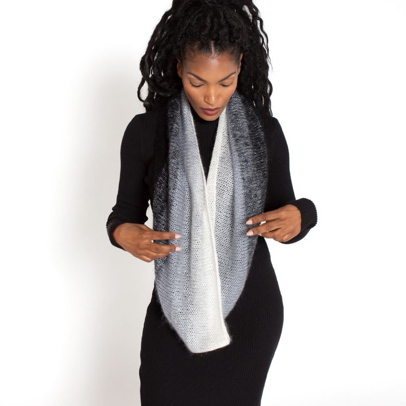 Nuance Cowl Knitting Kit | Madelinetosh Silk Cloud & Knitting Pattern