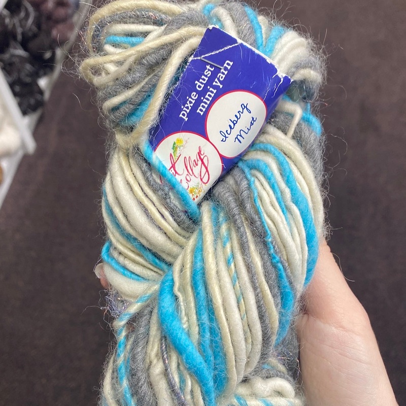 Knit Collage Pixie Dust Mini|iceberg mist|peacock shimmer|Forest Fern