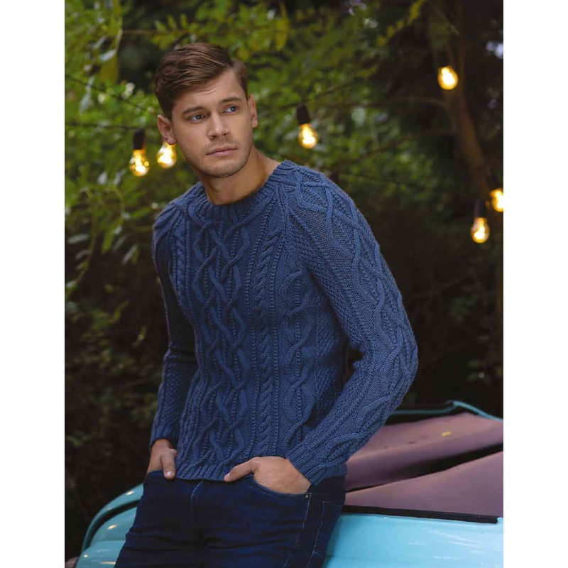 Skyler Sweater Knitting Kit | Ella Rae Cashmereno Aran & Knitting Pattern