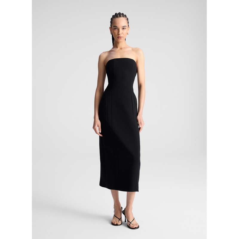 Elizabeth Strapless Midi Dress