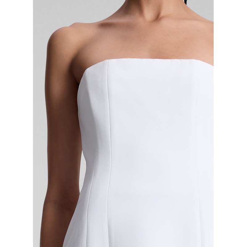 Elsie Strapless Mini Dress|White|00|0|2|4|6|8|10|12|14