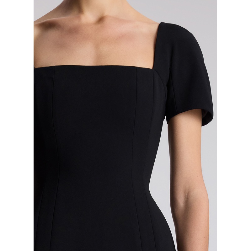 Elvie Midi Dress|Black|00|0|2|4|6|8|10|12|14