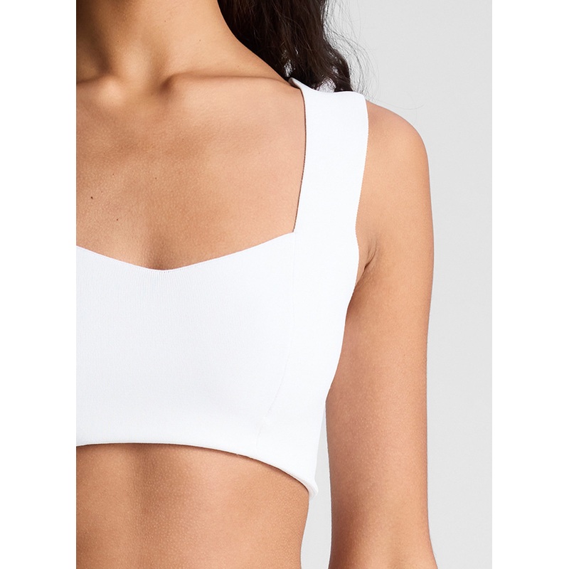 Jordana Compact Knit Bra|White|XS|S|M|L|XL