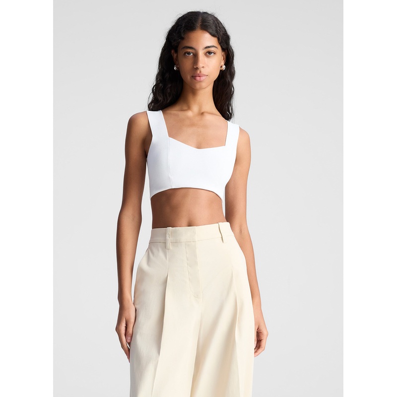 Jordana Compact Knit Bra|White|XS|S|M|L|XL