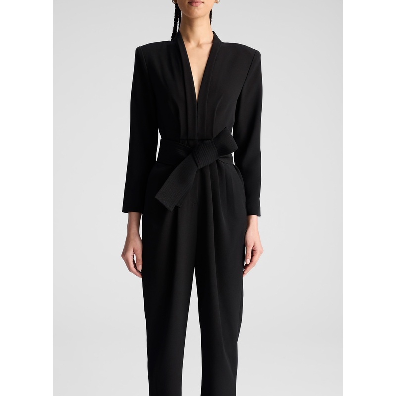 Kieran Crepe Jumpsuit|Black|00|0|2|4|6|8|10|12|14