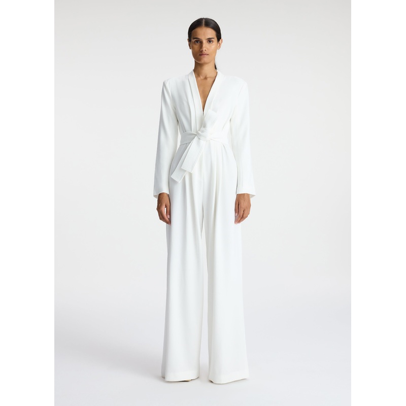 Kieran II Wide-Leg Jumpsuit|White|00|0|2|4|6|8|10|12|14