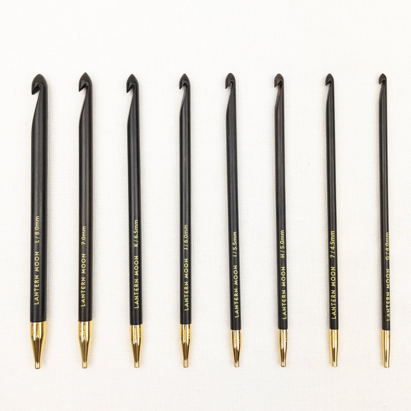 Lantern Moon Ebony Interchangeable 6 Tunisian Crochet Hooks