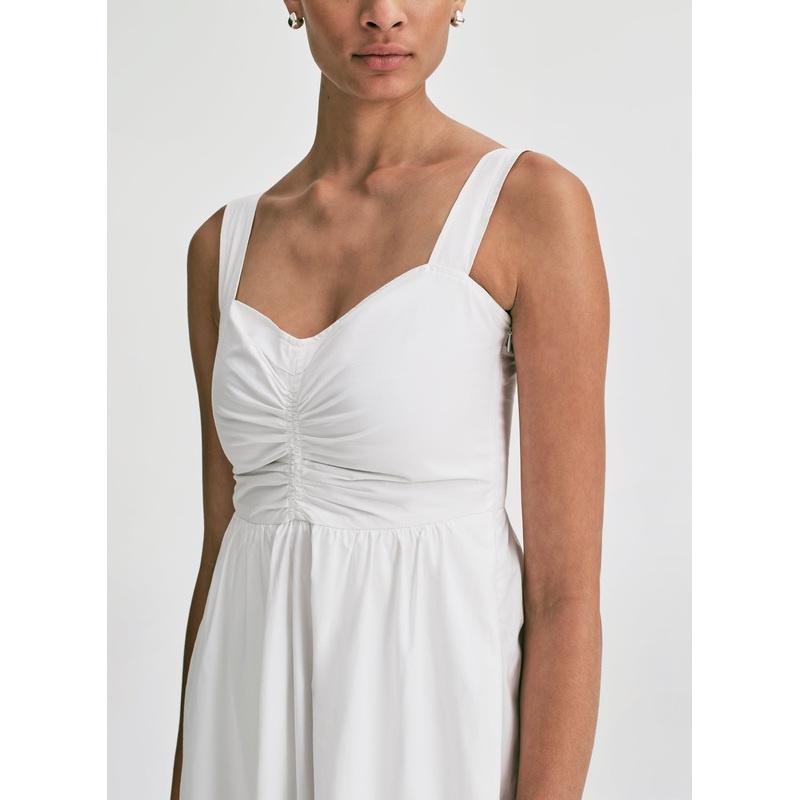 Lilah II Cotton Midi Dress|White|00|0|2|4|6|8|10|12|14