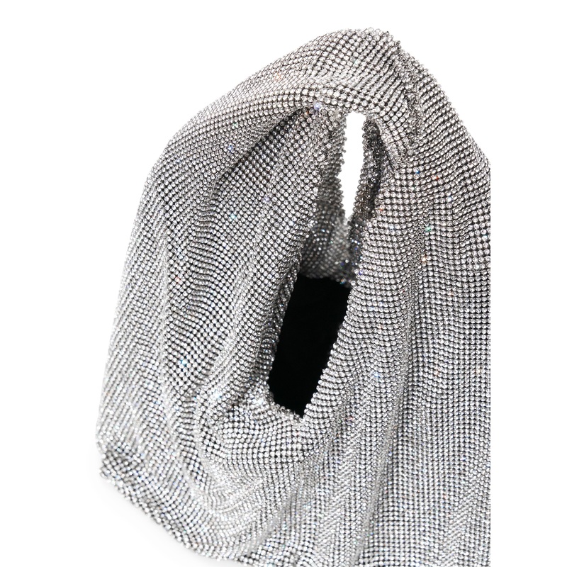 Paige Rhinestone Chain Mesh Bag