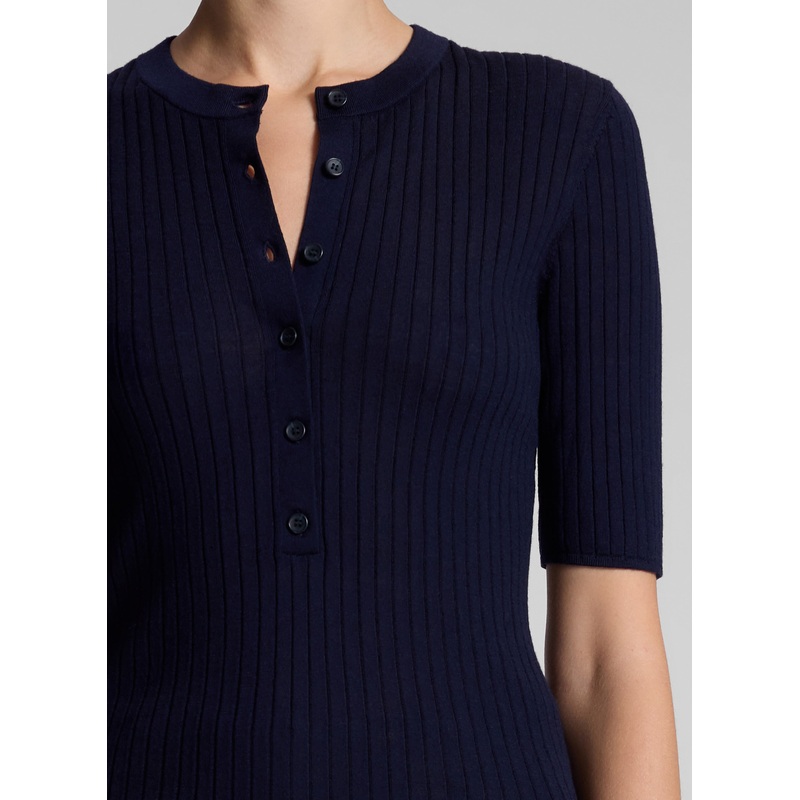 Fisher Fine Merino Top|Navy|XS|S|M|L|XL