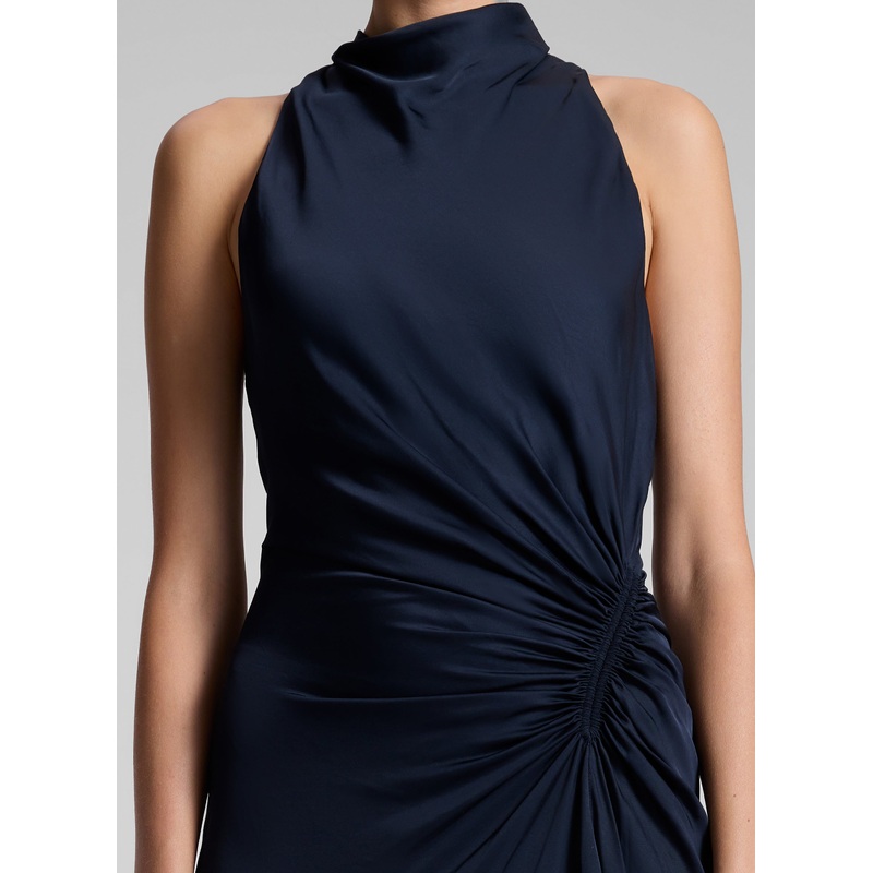 Inez Satin Gown|Dark Sapphire|00|0|2|4|6|8|10|12|14
