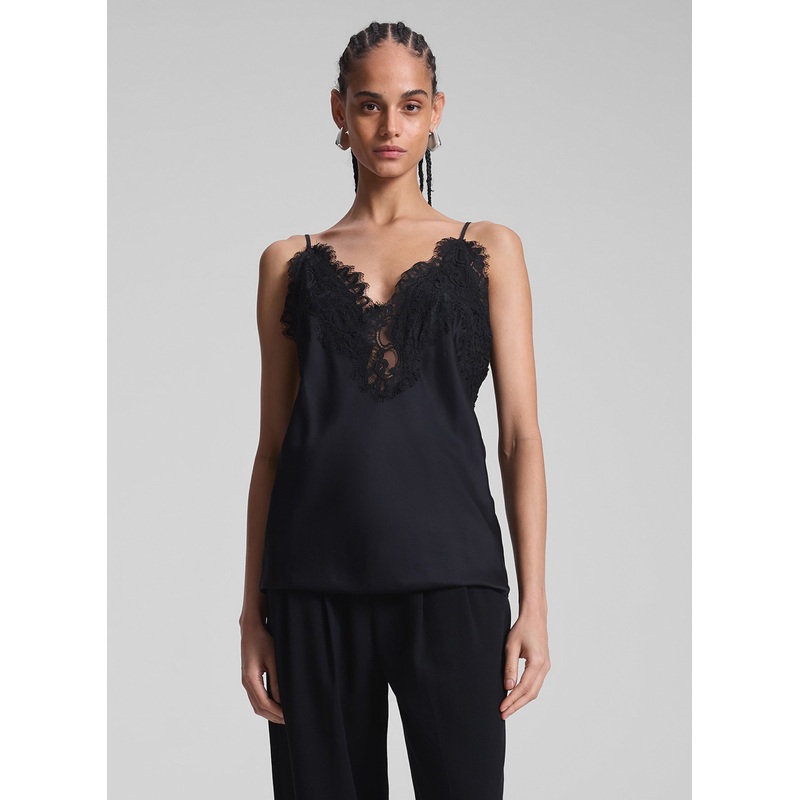 Lennon Satin and Lace Camisole Top