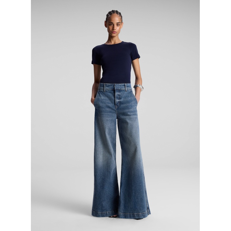 Paloma Cotton Rib Baby Tee|Maritime Navy|XS|S|M|L|XL