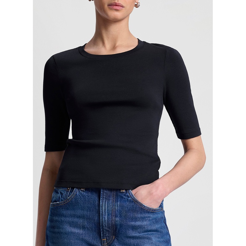 Rory Rib Tee|Black|XS|S|M|L|XL