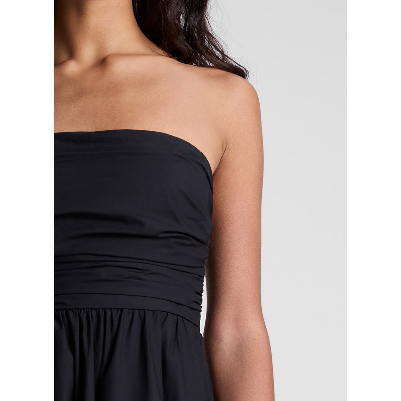 Tate Strapless Midi Dress|Black|00|0|2|4|6|8|10|12|14