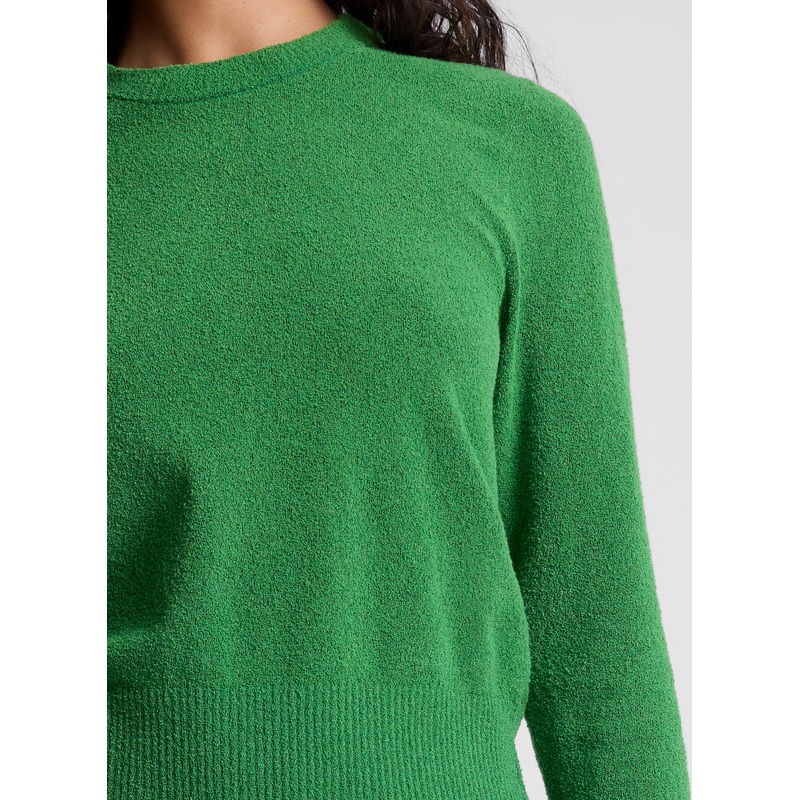 Bradley Cotton Boucle Sweater|Clover|XS|S|M|L|XL