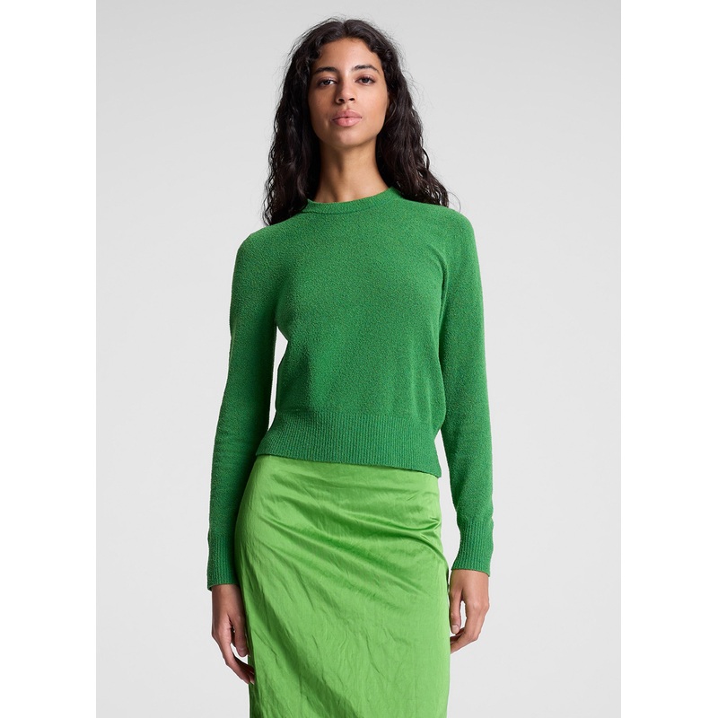 Bradley Cotton Boucle Sweater|Clover|XS|S|M|L|XL