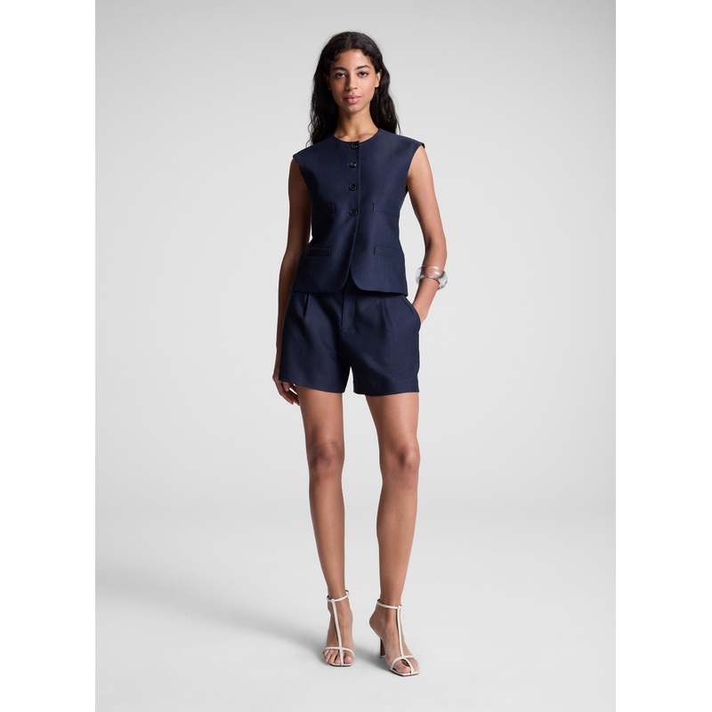 Charles Cotton Tailored Short|Evening Blue|00|0|2|4|6|8|10|12|14