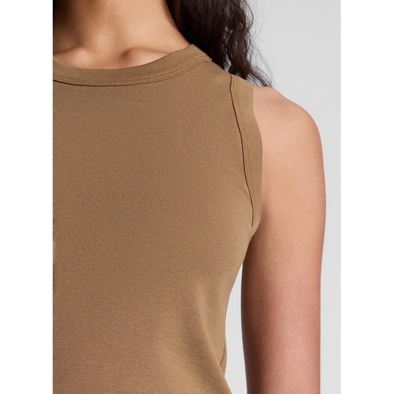 Hadley Cotton Rib Tank|Aged Bronze|XS|S|M|L|XL