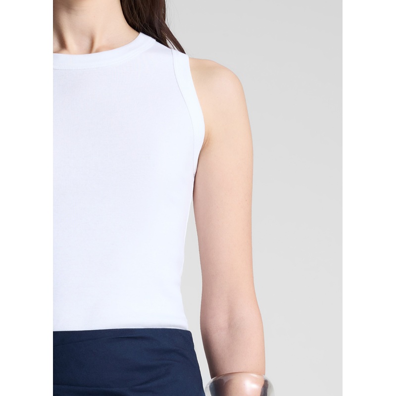 Hadley Cotton Rib Tank|White|XS|S|M|L|XL