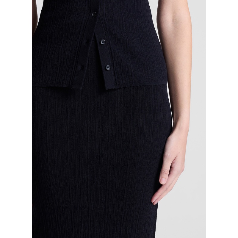 Lexi Fine Cotton Knit Midi Skirt