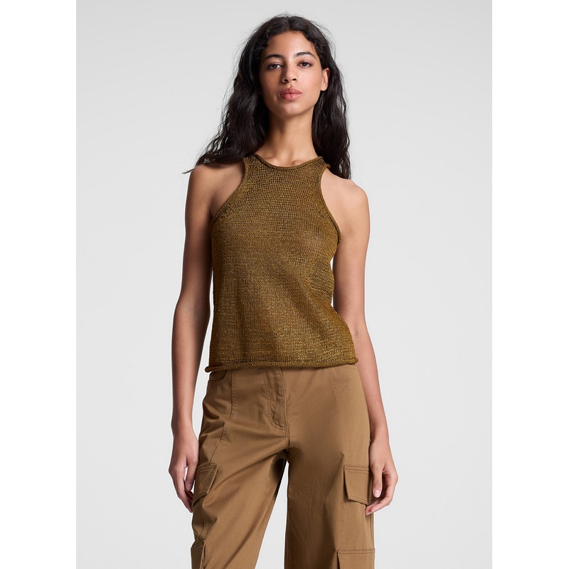 Nelly Open Knit Tank|Oil|XS|S|M|L|XL