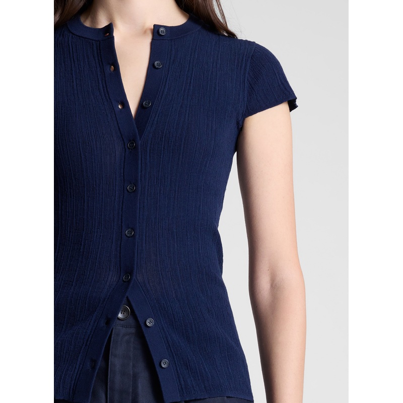 Parker Fine Cotton Cardigan|Navy|XS|S|M|L|XL