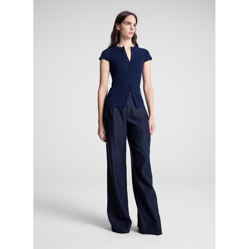 Parker Fine Cotton Cardigan|Navy|XS|S|M|L|XL