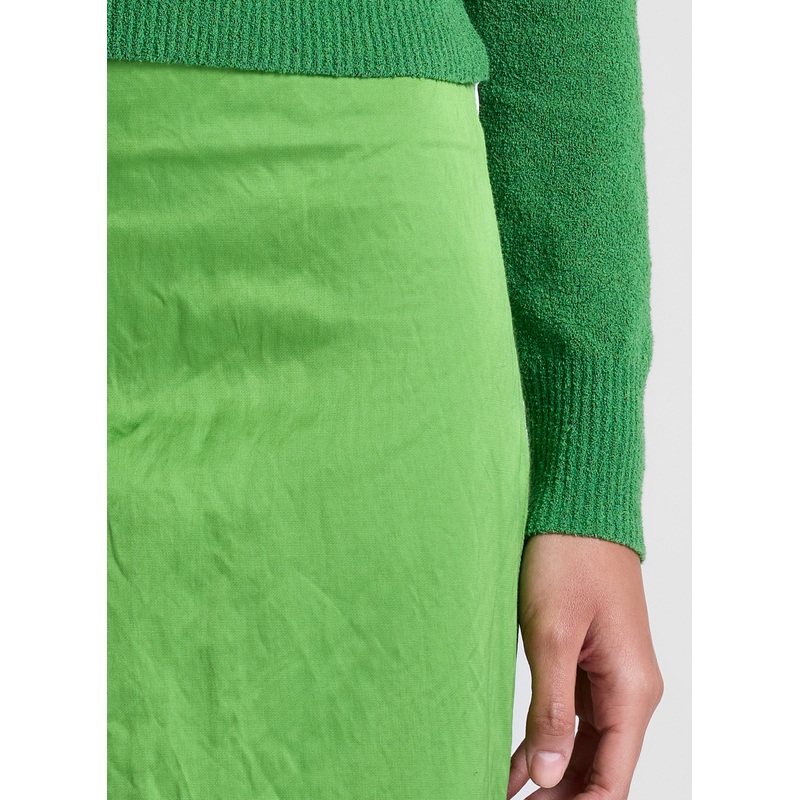 Phoebe Satin Midi Skirt|Lily Green|00|0|2|4|6|8|10|12|14