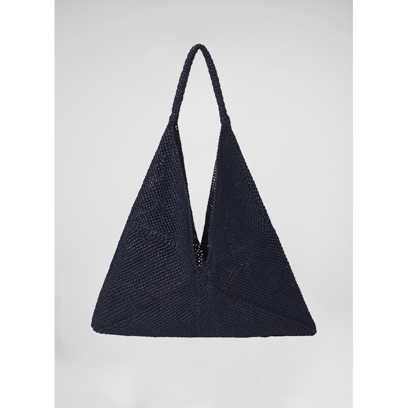 Sid Raffia Bag|Midnight Blue|OS