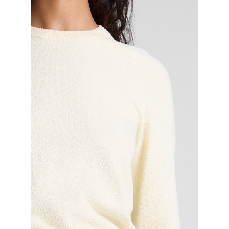 Bradley Cotton Boucle Sweater|Pale Yellow|XS|S|M|L|XL