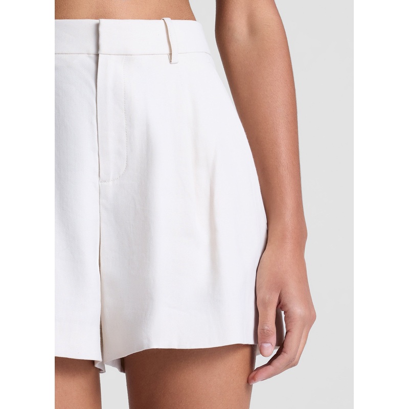 Charles Stretch Linen Short|Buttercream|00|0|2|4|6|8|10|12|14